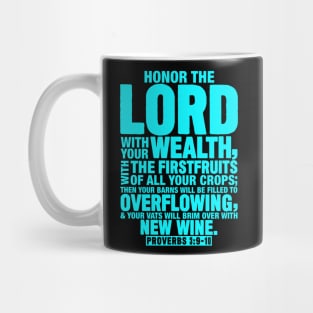 Proverbs 3:9-10 Mug